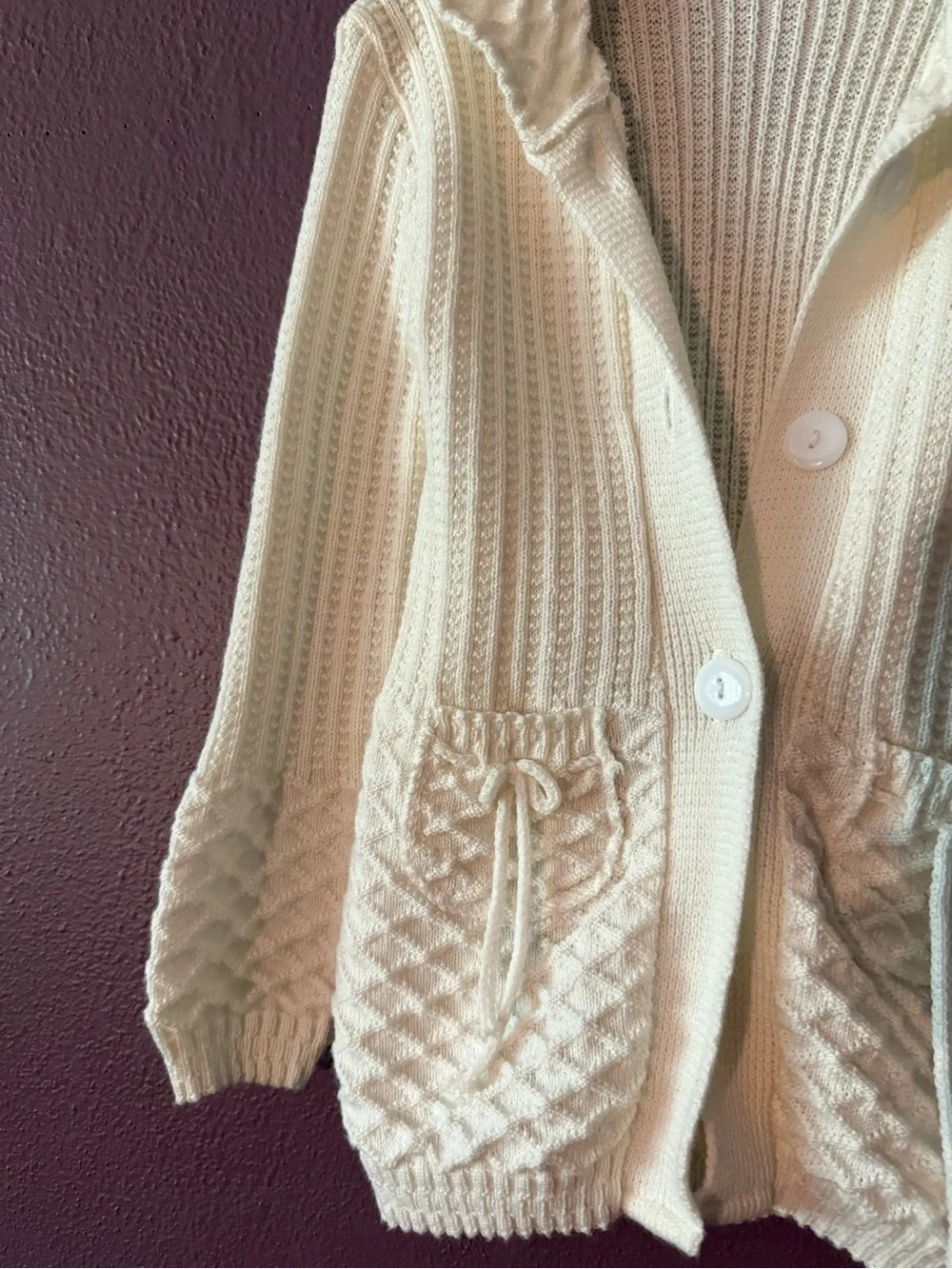 Cozy Cream Knit Hooded Cardigan